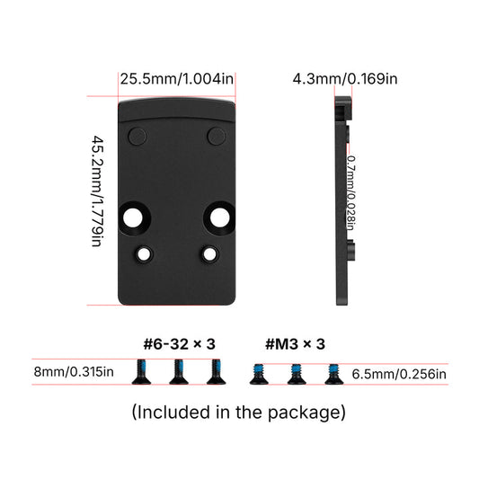 Osight RMR to RMSc Adapter Plate