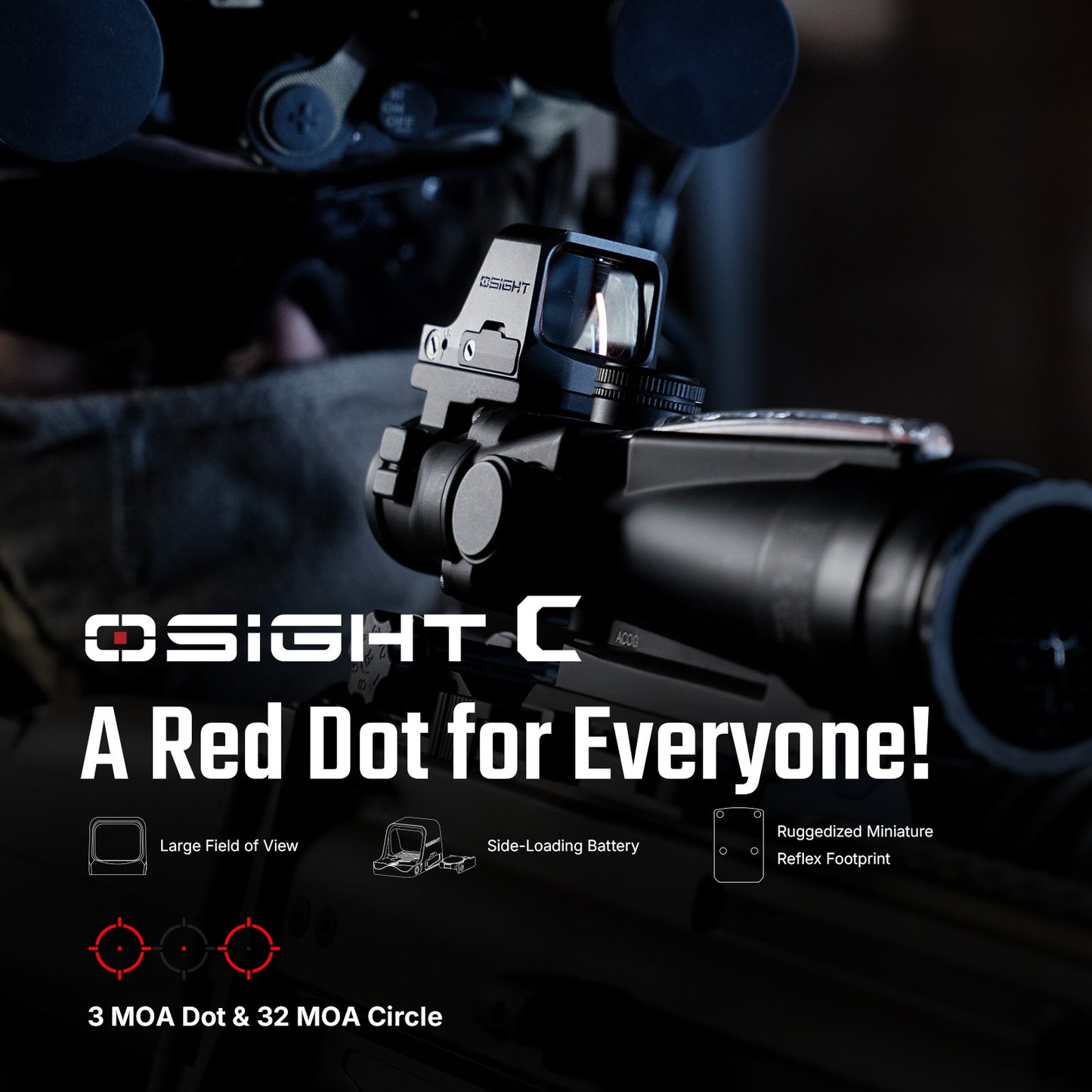 Osight C Open Reflex Optic *New Item! Available on 08 Sep., 2025*