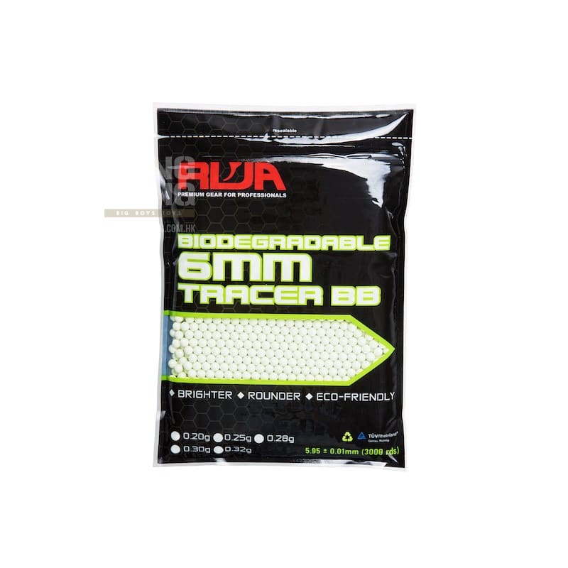 RWA 6mm Airsoft Tracer BBs (PLA BIO Tracer, 0.20g, 3000 rounds/bag)