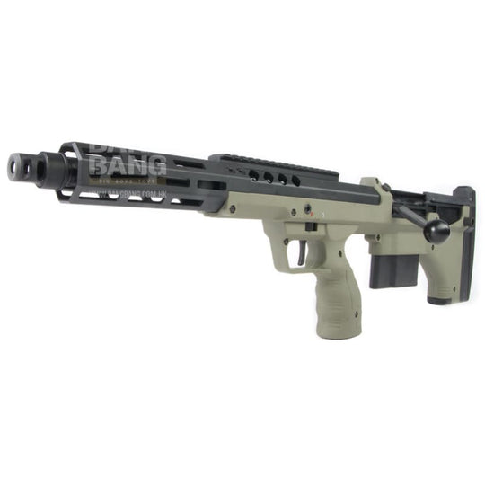 Silverback SRS A2 / M2 Airsoft Sniper Rifle (Covert, 16 inch Barrel) Licensed by Desert Tech - OD (Left Hand