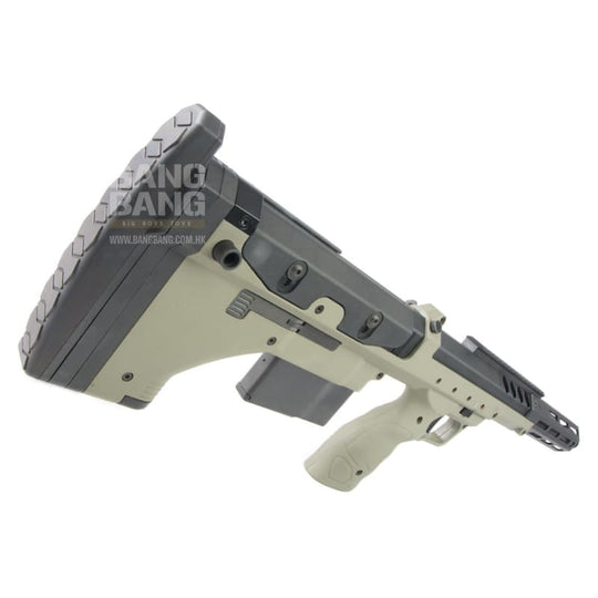 Silverback SRS A2 / M2 Airsoft Sniper Rifle (Covert, 16 inch Barrel) Licensed by Desert Tech - OD (Left Hand