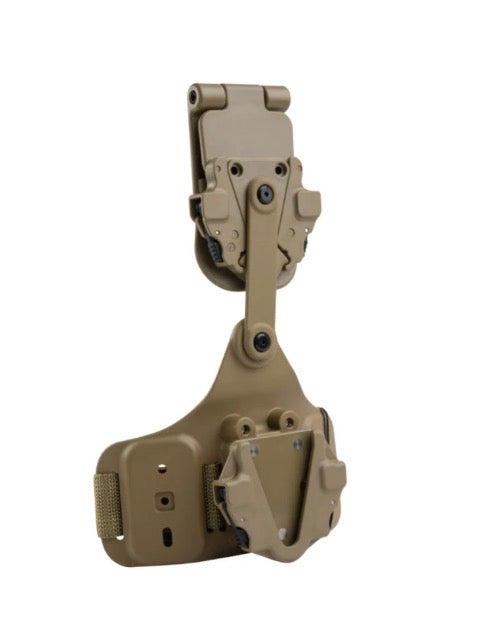 ALIEN GEAR RAPID FORCE DYNAMIC DROP LEG W/ LOCKING BELT SLIDE, STANDARD STRAP & BUCKLE (TAN)