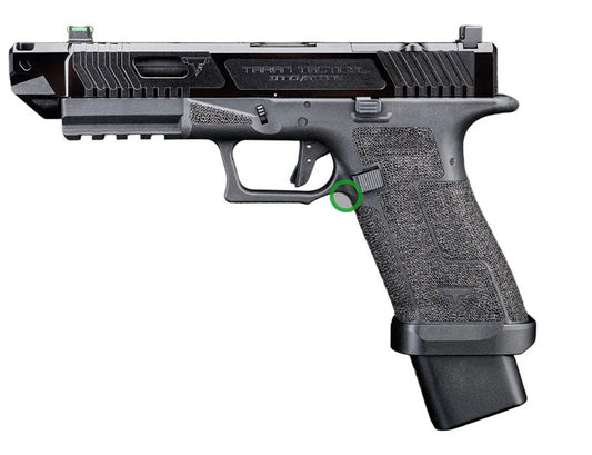 ARMY ARMAMENT TTI BALLERINA G17 CNC GBB PISTOL AIRSOFT - BLACK (LICENSED BY EMG)