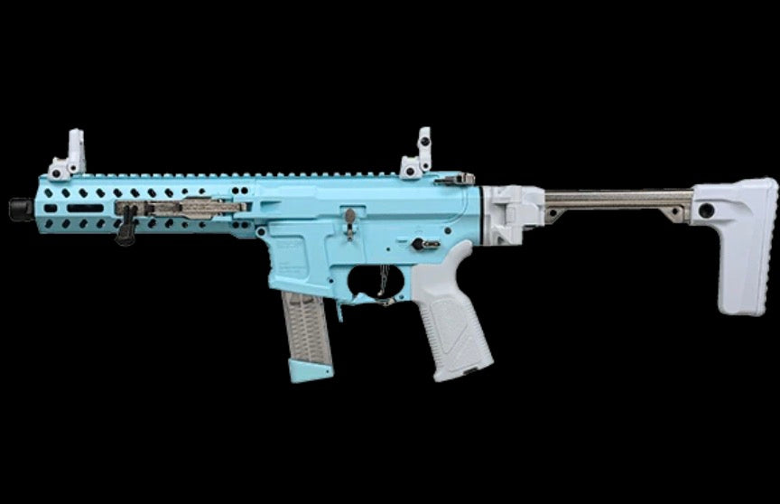 G&G FAR 9 RAPID FOLDING PCC AIRSOFT AEG RIFLE - MACARON BLUE