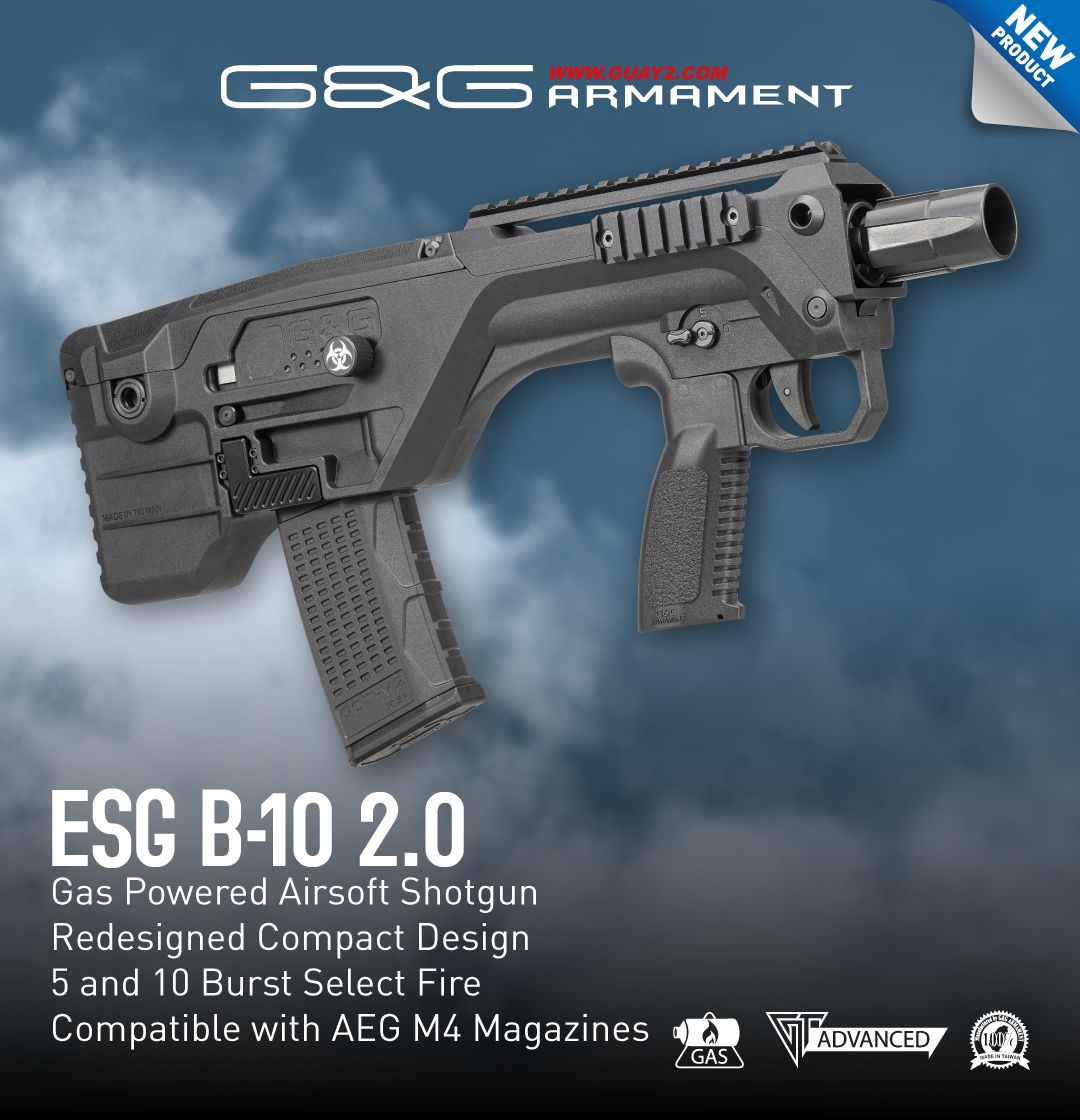 G&G ESG B-10 2.0 Gas Airsoft Shotgun