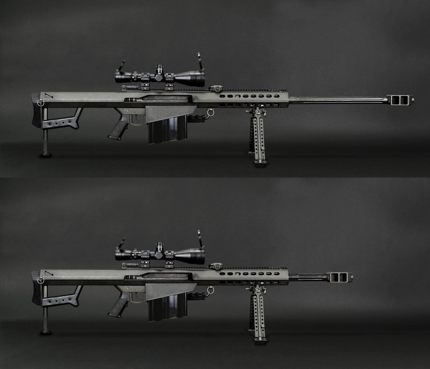 SVOBODA BARRETT SOCOM GEAR Full Steel M107 M82A1 Shell Ejecting GBB Sniper (29 inch / Black)
