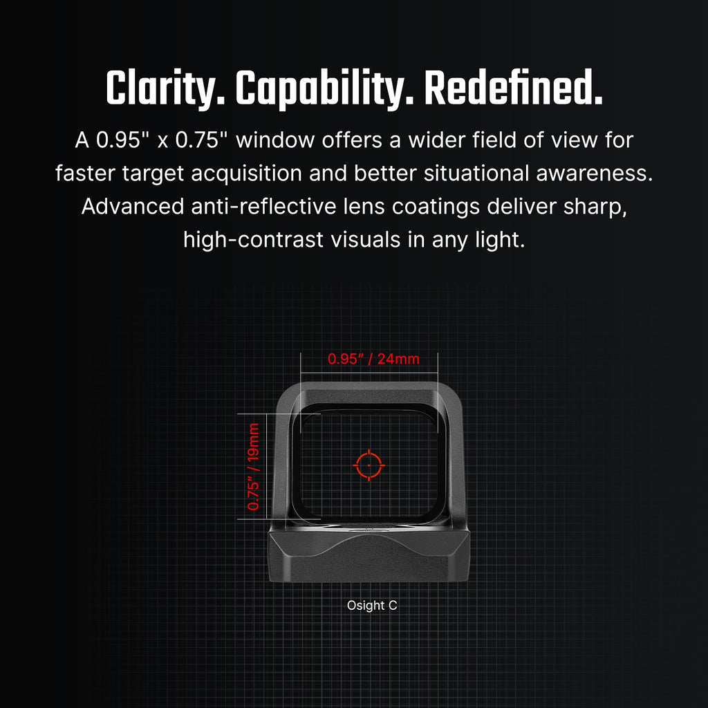 Osight C Open Reflex Optic *New Item! Available on 08 Sep., 2025*