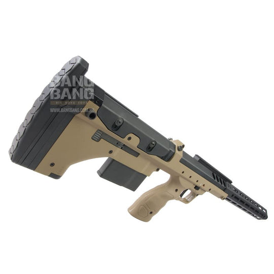 Silverback SRS A2 / M2 Airsoft Sniper Rifle (22 inch Barrel) Licensed by Desert Tech - FDE (Left  Hand