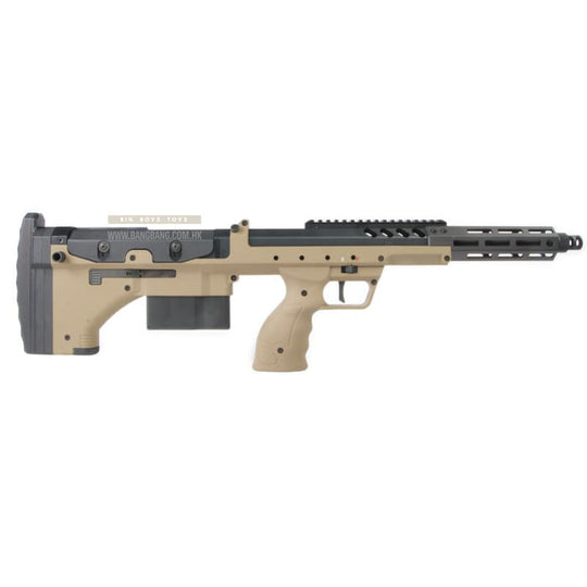 Silverback SRS A2 / M2 Airsoft Sniper Rifle (Covert, 16 inch Barrel) Licensed by Desert Tech -  FDE (Left Hand)