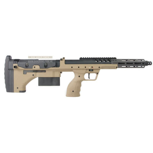 Silverback SRS A2 / M2 Airsoft Sniper Rifle (Covert, 16 inch Barrel) Licensed by Desert Tech -  FDE (Left Hand)