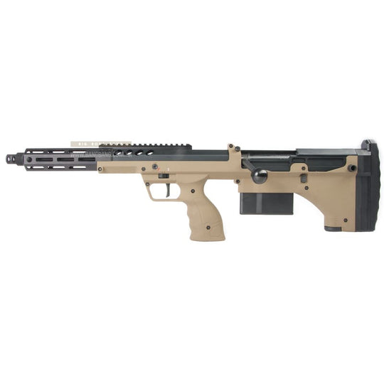 Silverback SRS A2 / M2 Airsoft Sniper Rifle (Covert, 16 inch Barrel) Licensed by Desert Tech -  FDE (Left Hand)